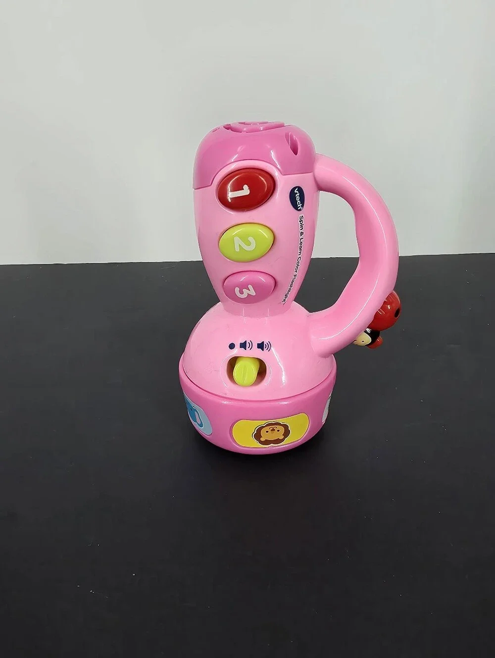VTech Pink Spin & Learn Color Flashlight Toy Toddler Size Compact